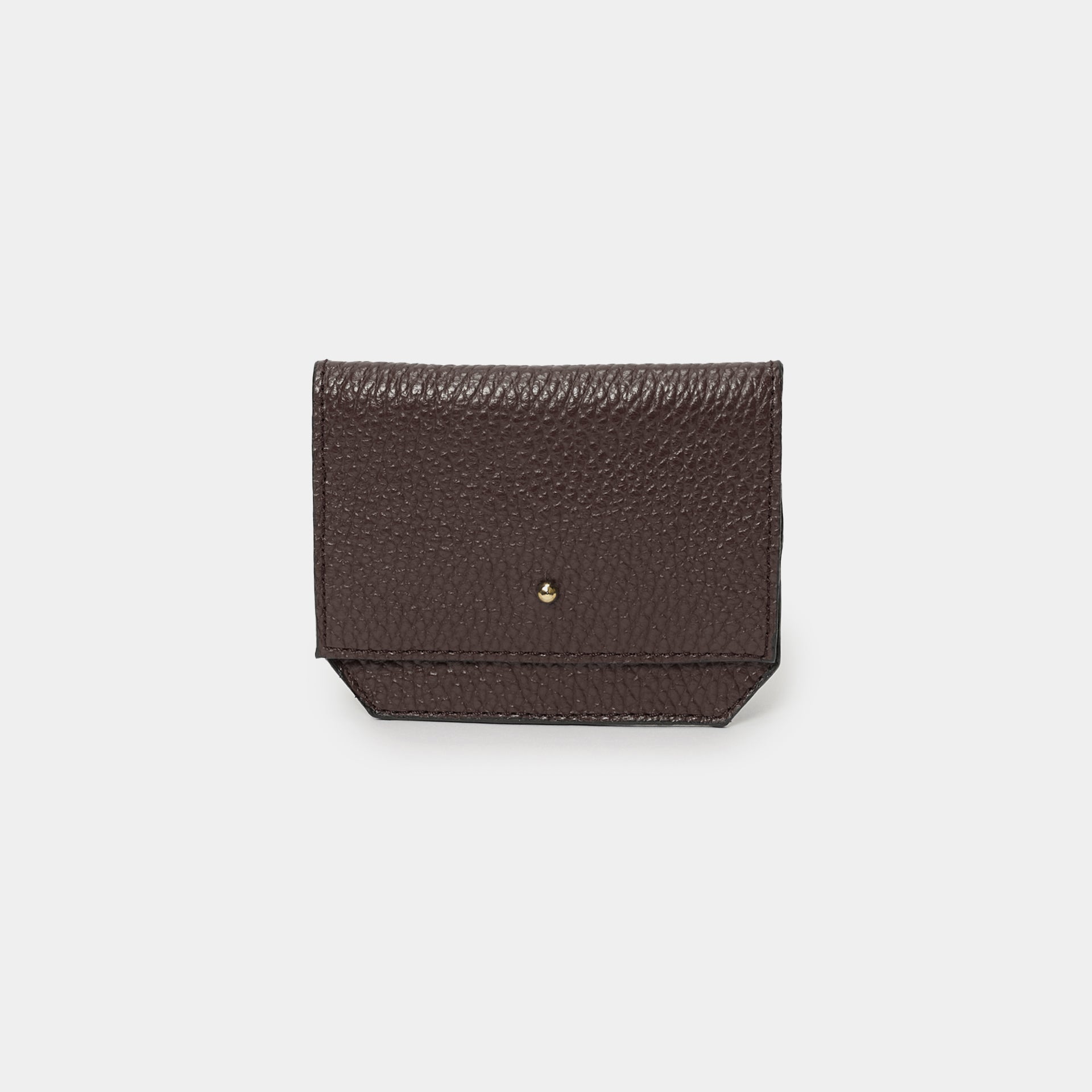 minu portafogli unisex piccolo e compatto pelle cioccolato made in italy Arron idea regalo