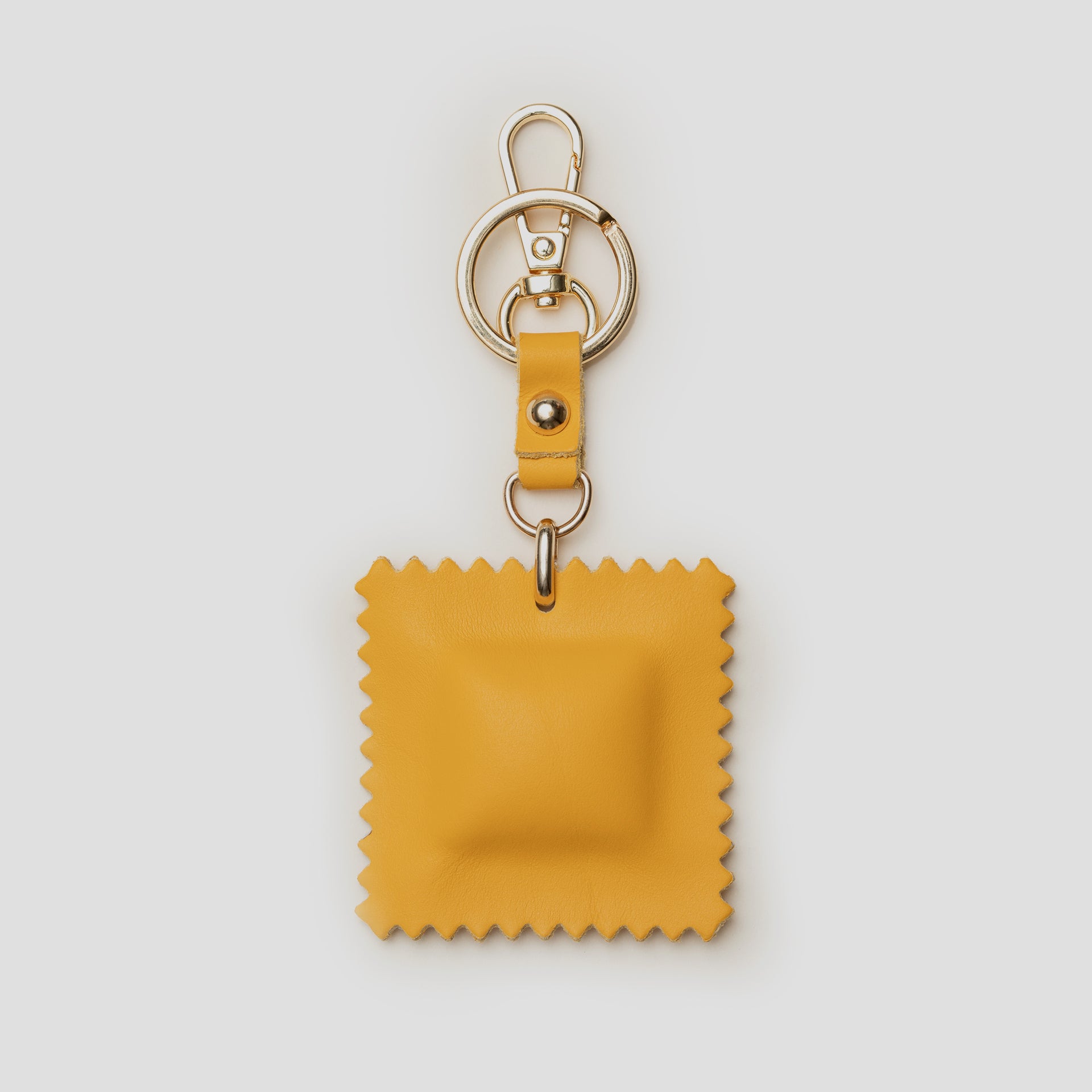  divertente charm e portachiavi in pelle a forma di pasta italiana raviolo brand ARRON idea regalo originale e made in italy